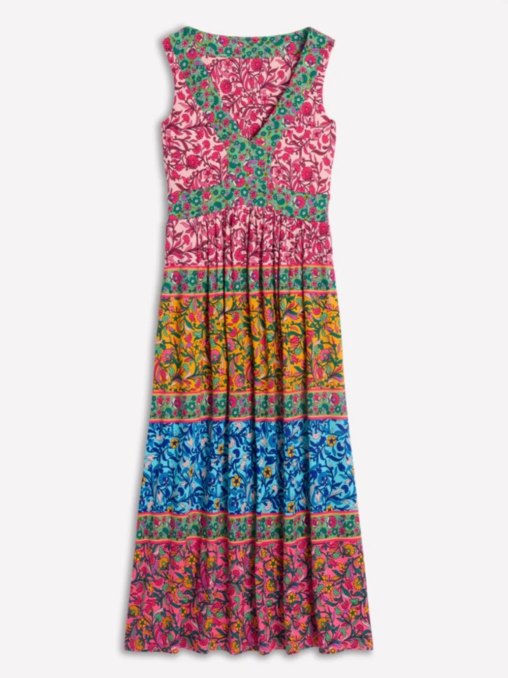 Boden Olympia Jersey Maxi Dress - Multi, Enchanting Vine